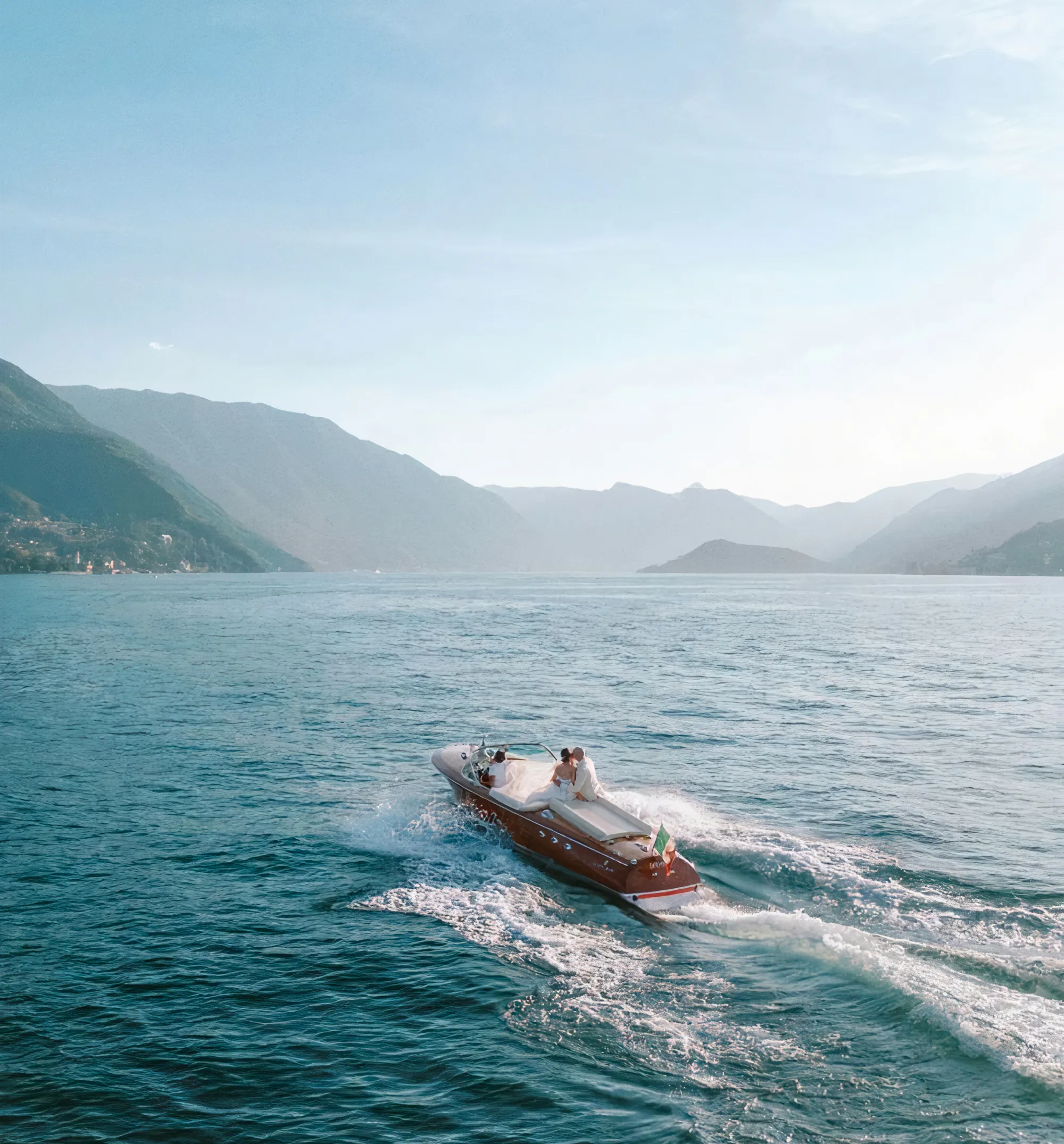 Private boat on Lake Como